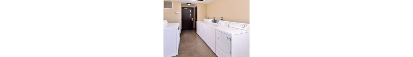 Help yourself to complimentary washers and dryers for when life gets messy!